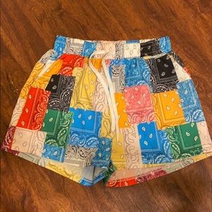 bandanna shorts